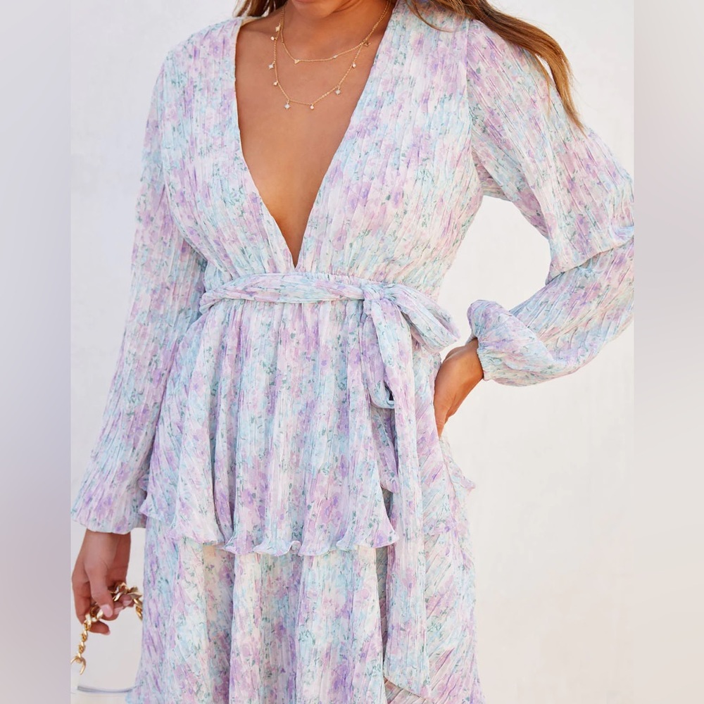 Tiered mini dress